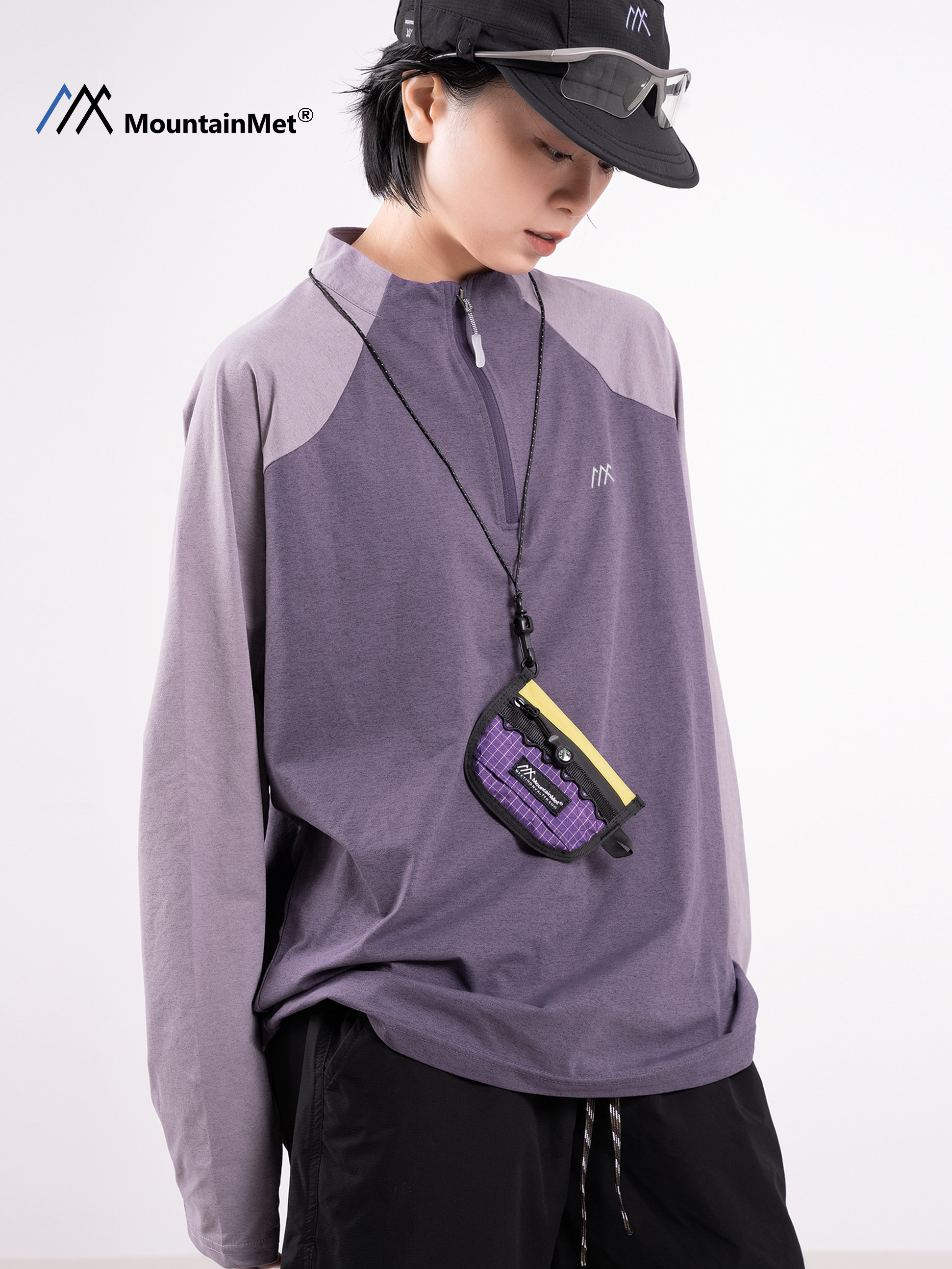 Mountainmet Outdoor Sports Quick-Drying T-Shirt, Unisex, Loose, Casual, Cycling, Sun Protection, Long Sleeves