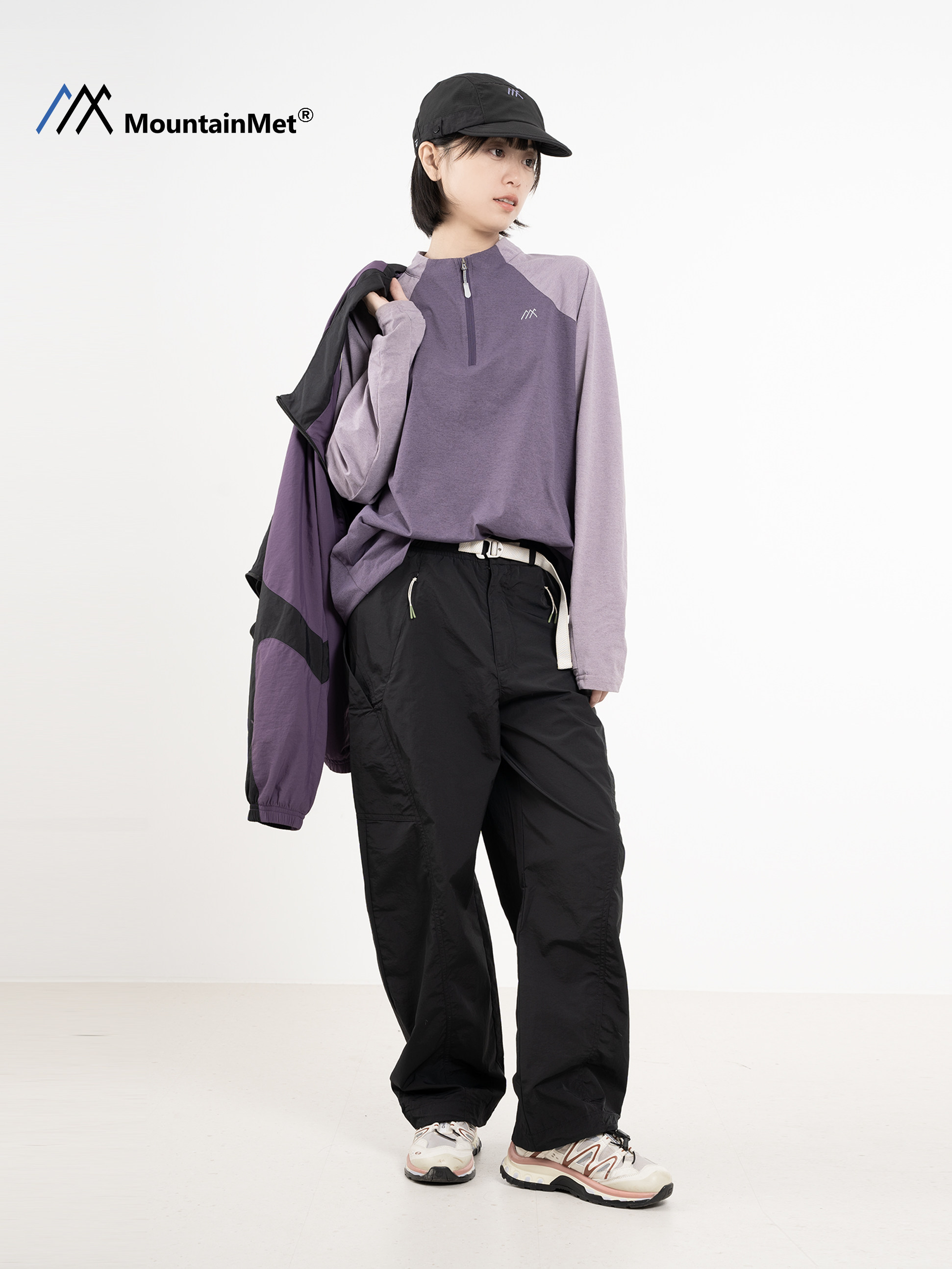 Mountainmet Outdoor Thin Sports Cycling Hiking Casual Loose Cargo Pants Quick-Drying Long Pants