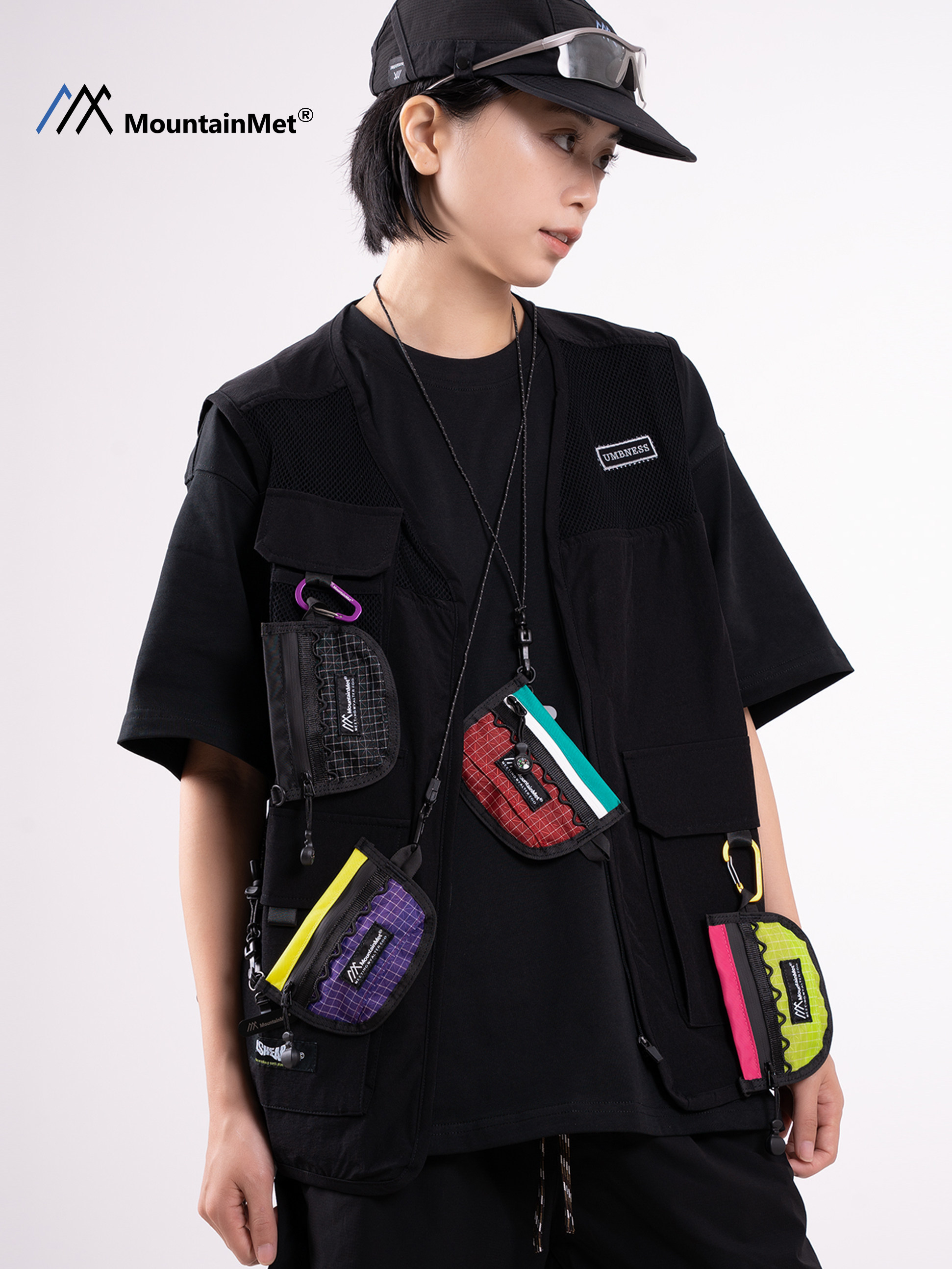 Mountainmet Outdoor Functional Small Bag Earphone Bag Phone Lanyard Key Bag Coin Card Holder