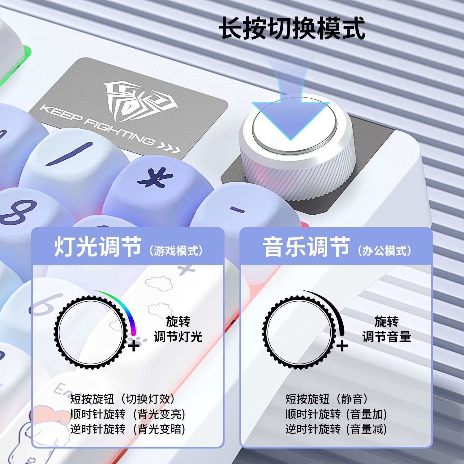 Wolf Spider S98 Wireless Customized Three-Mode Mechanical Keyboard Bluetooth Hot-Swappable Gaming Keyboard for Office Use