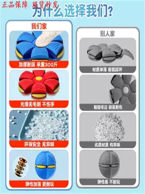 Leap bouncy ball children's bouncy ball step on ball UFO deformation ball baby boy's foot step on outdoor ball rebound