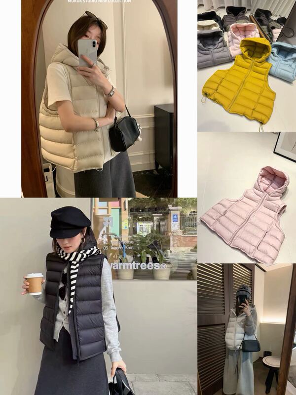 New Hooded down Vest