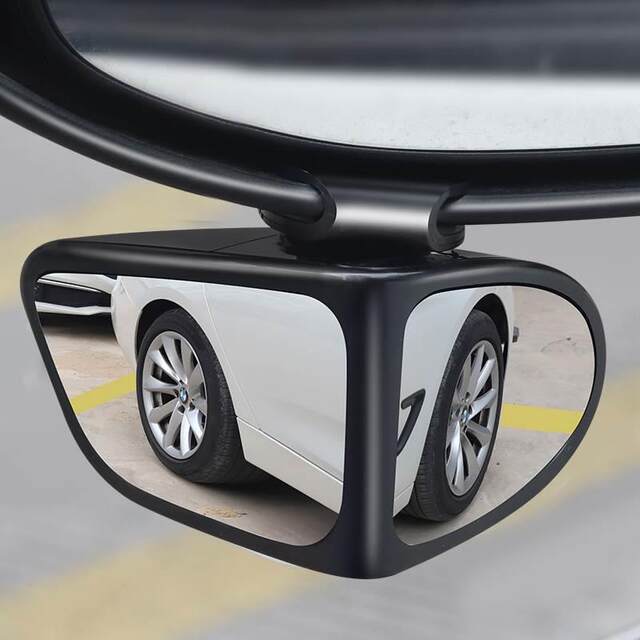Car Front and Rear Blind Spot Mirrors, 360-Degree Reversing Wide-Angle Mirrors, Auxiliary Reflective Rearview Mirrors, Small Round Mirrors, Reversing Tool