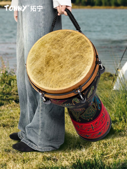 Tambor africano profesional Tuoning estándar de 12 pulgadas, tambor ligero de mano Lijiang para adultos de 10 pulgadas, tambor de juego para principiantes