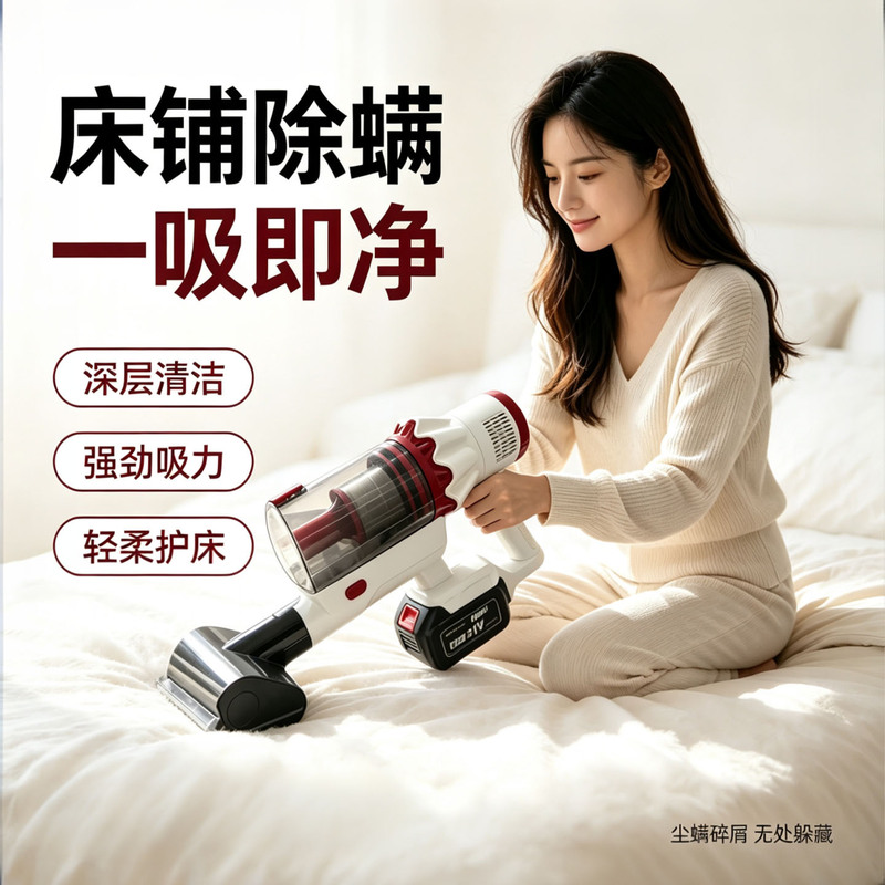 Wireless Lightweight Vacuum Cleaner for Home Use, Handheld, Small, High Suction Power, Car-Mounted, Suitable for Cleaning Cat Hair, Lightweight, Dust Mite Removal Wireless Lightweight Vacuum Cleaner for Home Use, Handheld, Small, High Suction Power, Car-Mounted, Suitable for Cleaning Cat Hair, Lightweight, Dust Mite Removal