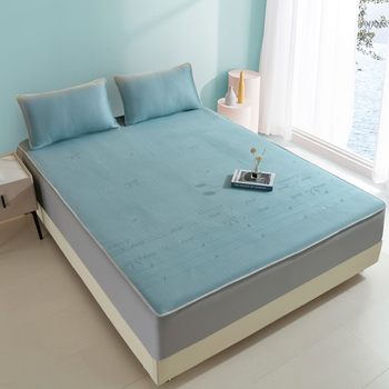 Class a mother and baby summer iced beans cool mats, bed sheets, three-piece set ice silk cool mats, bamboo mats cool feeling machine washable