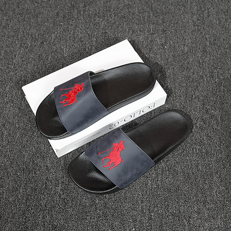 Suitable for Work Lv Ct New Men's Slippers, Summer Outdoor Embroidered Couple Sandals, Women's Cool Style