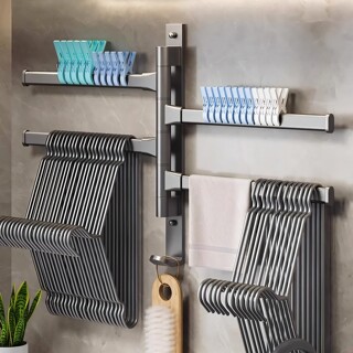 Rotable wall balcony bathroom wall hanger