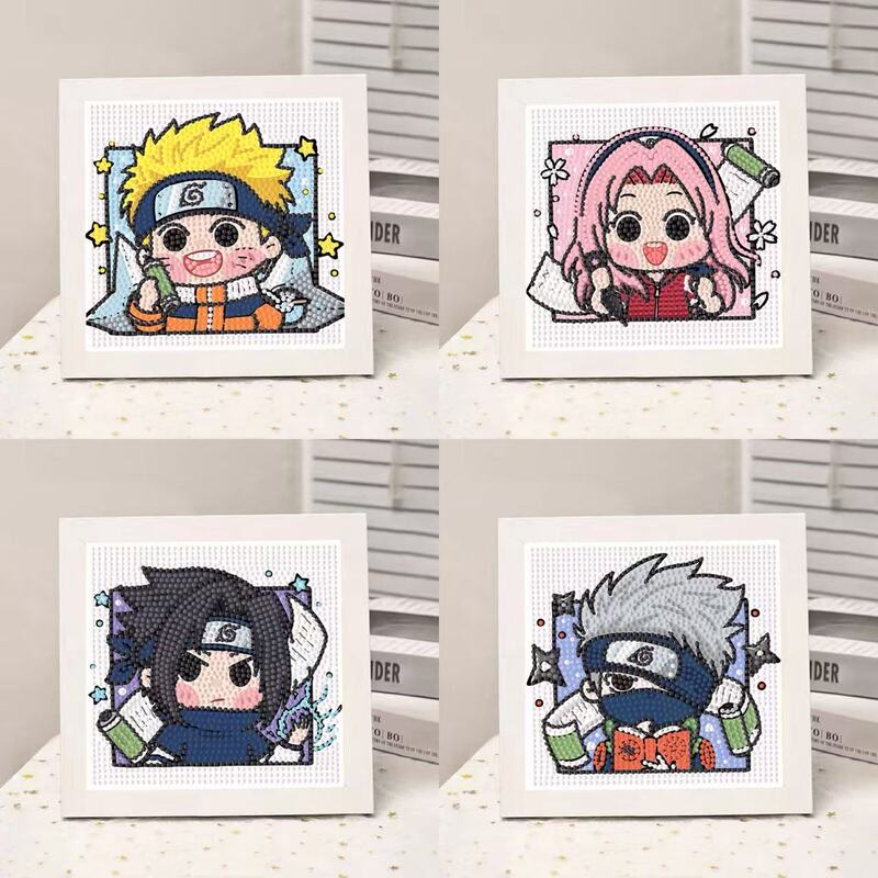 Diamond Painting Naruto Anime Style DIY Handmade Mosaic Sticker Heartfelt Gift with Frame Full Diamond Diamond Painting Naruto Anime Style DIY Handmade Mosaic Sticker Heartfelt Gift with Frame Full Diamond