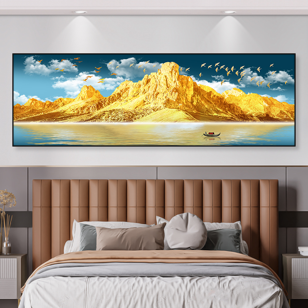 卧室自粘画床头装饰画：如何轻松打造梦幻主卧？
