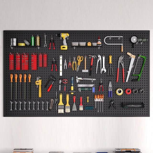 Tool wall hole plate universal hanging plate storage rack wall storage rack punching plate hardware stainless steel finishing rack