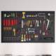 Tool wall hole plate universal hanging plate storage rack wall storage rack punching plate hardware stainless steel finishing rack