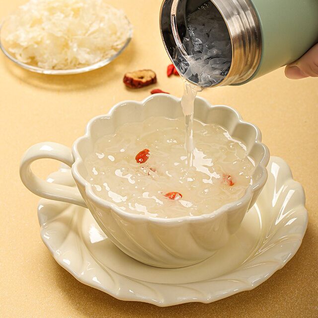 [Free Cup Included] Zhongzhisheng Organic Herbal Tremella Fungus from Fujian Gutian 40G/Can, No Washing Required, Easy to Use