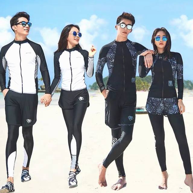 Motorcycle Riding Suit, Summer Thin Style, Unisex Snorkeling Suit, Two-Piece Surfing Sun Protection Large Size Swimming Wet Suit
