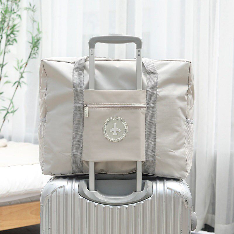 Large-Capacity Travel Bag, Foldable Handbag, Can Be Attached to a Trolley Case, Portable Storage Bag, Waterproof Travel Large Bag-2