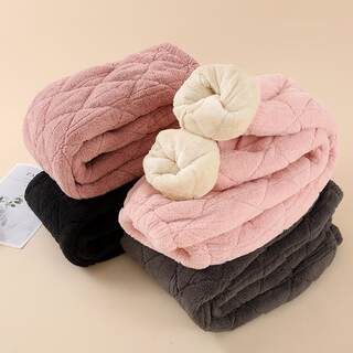 Women's Casual Pants Autumn and Winter Padded Cotton Pajama Pants Thick Coral Fleece Warm Large Size Cotton Pants Winter Home Pants