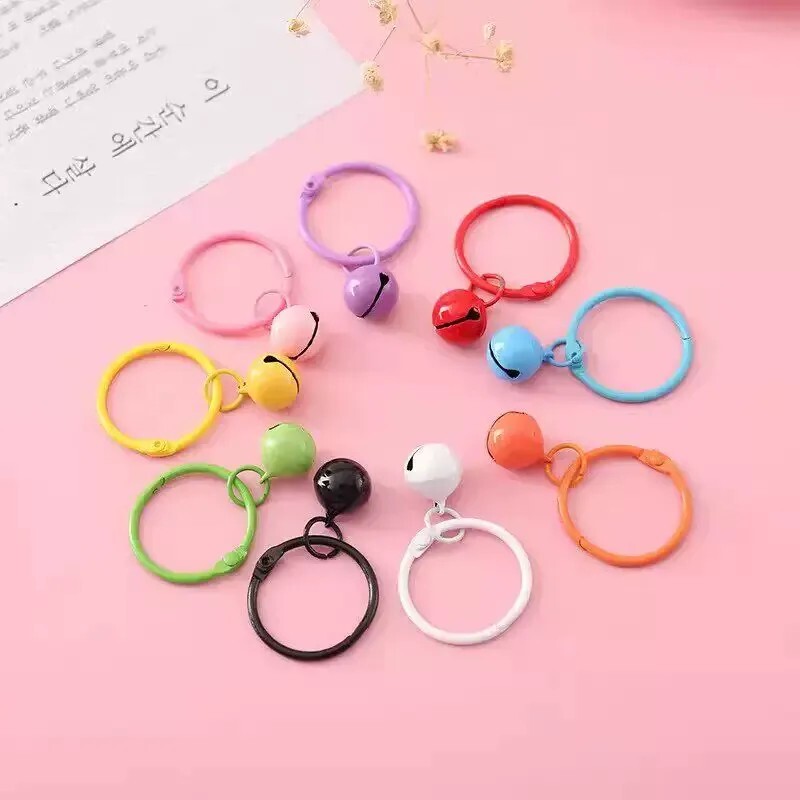 Colorful Painted Metal Bell Creative Art Fashion Pendant Keychain DIY Journal Backpack Pendant Colorful Painted Metal Bell Creative Art Fashion Pendant Keychain DIY Journal Backpack Pendant