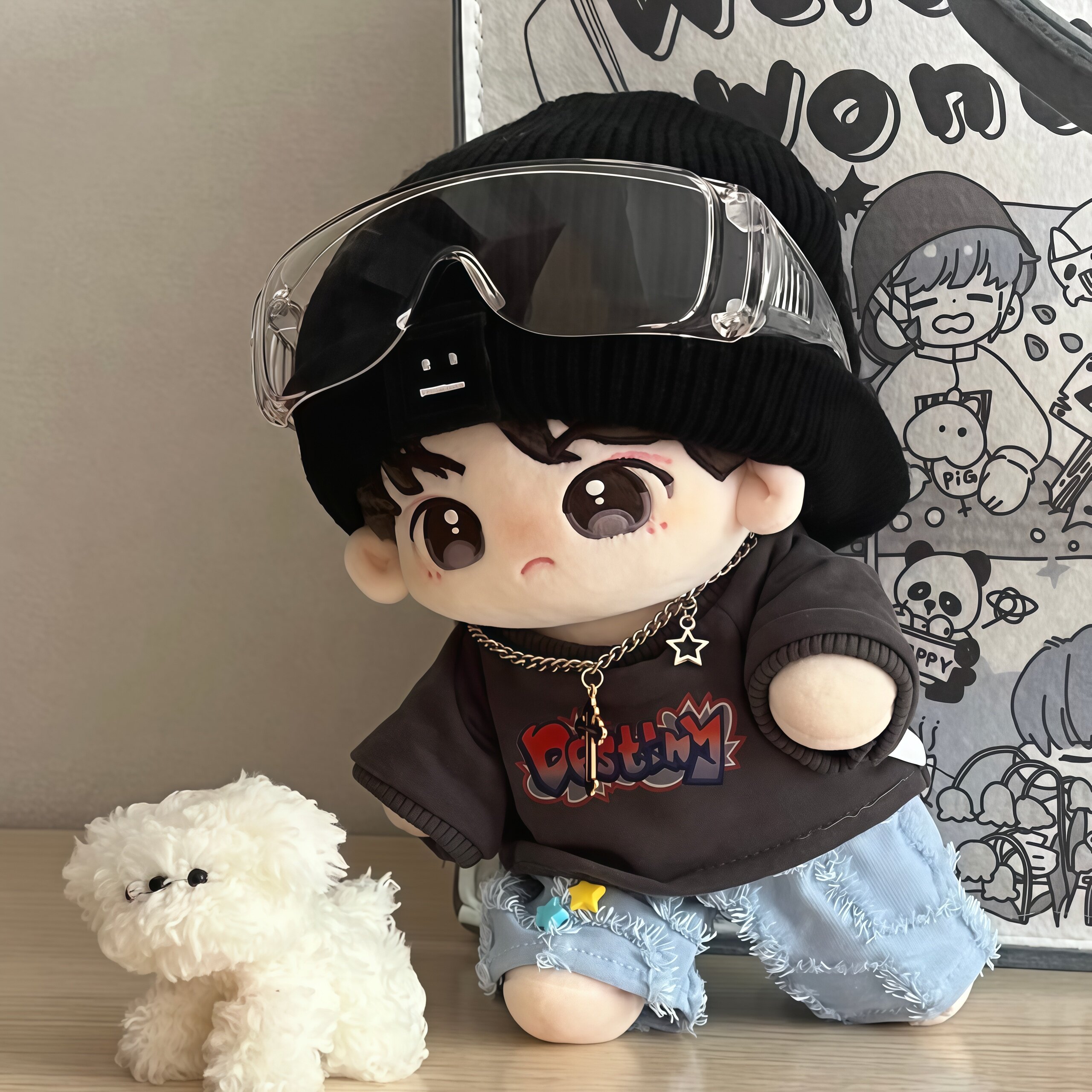 刘耀文20cm棉花娃娃有骨无骨软萌可爱玩偶_棉花娃娃_淘宝游戏网