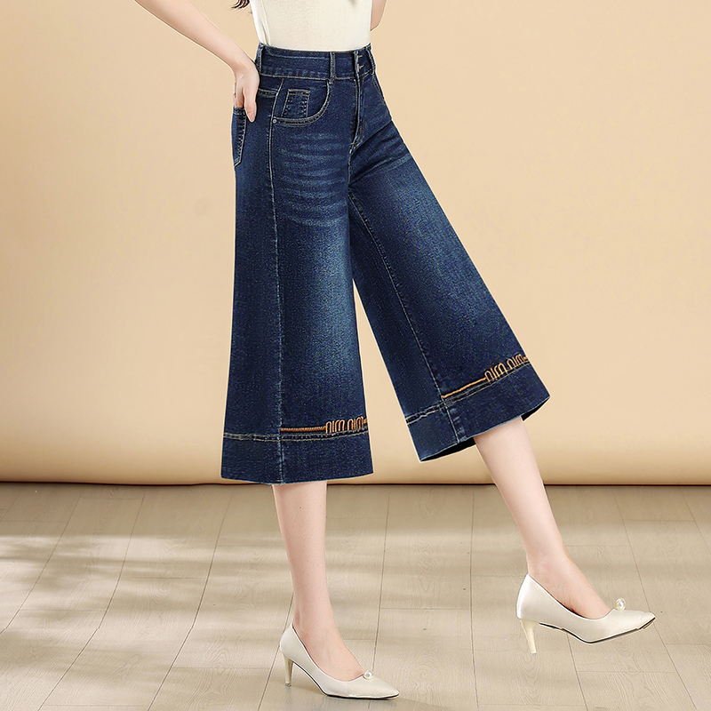 Mom's Jeans for Women, 2026 Summer New Style, Loose Straight Wide-Leg Pants for Middle-Aged and Elderly, Plus-Size Cropped Pants Mom's Jeans for Women, 2026 Summer New Style, Loose Straight Wide-Leg Pants for Middle-Aged and Elderly, Plus-Size Cropped Pants
