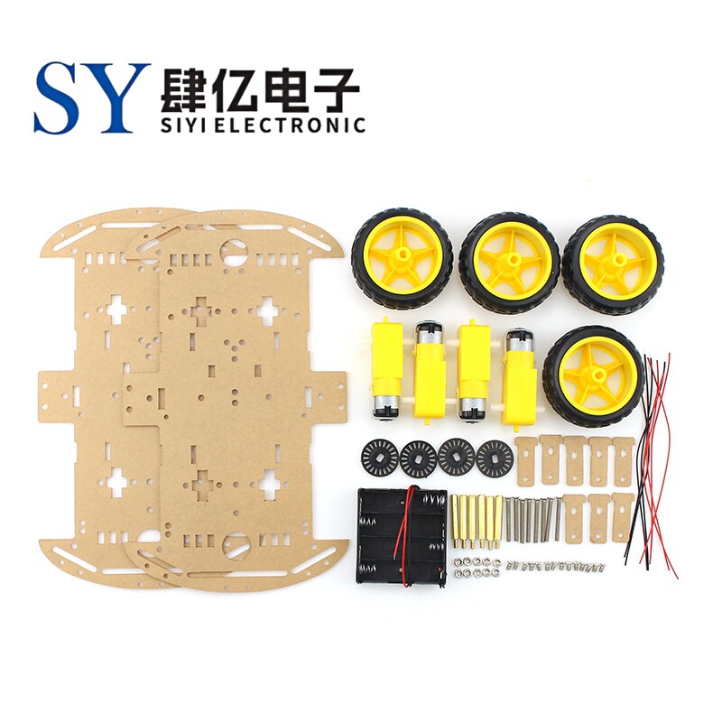 智能小车底盘 4驱动/动力实足 带码盘/测速 ZK-4WD 4轮