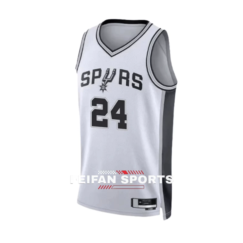 Форма баскетболa Майки для мужчин и женщин Spurs №24 Ваssel Джерси №2 Дилан Харпер 5 Castle City Edition