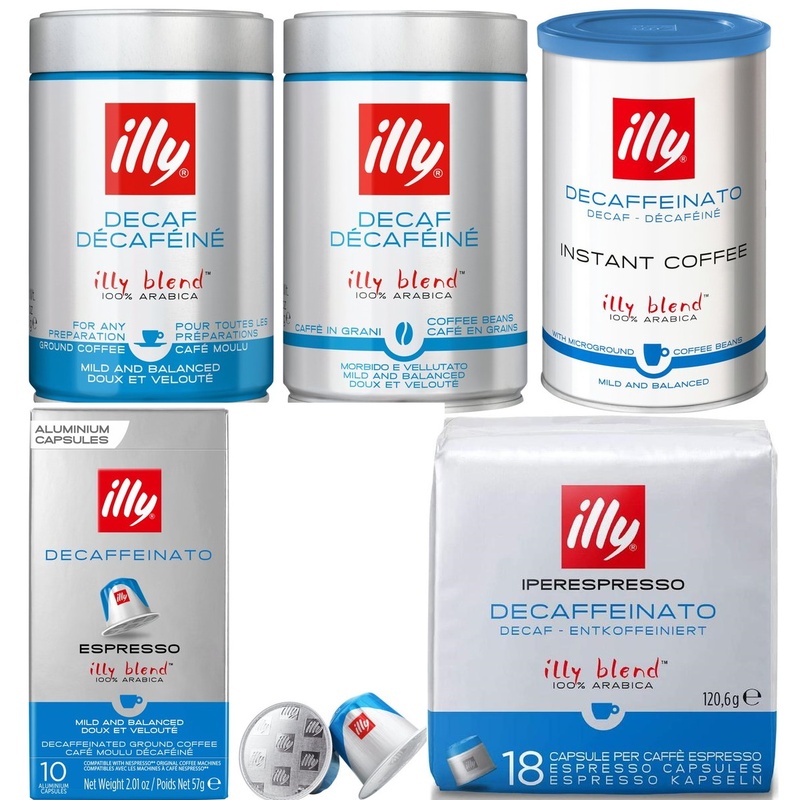 Illy Ground Beans Coffee Decaffeinated Decaf Decaffeinated Coffee Powder/Beans