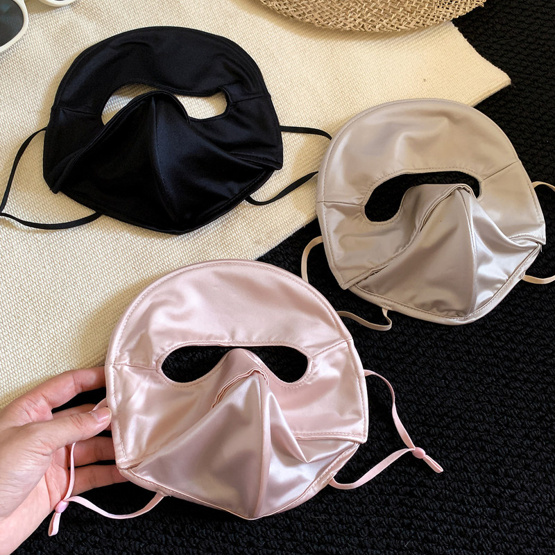 Ice Silk Cool Feeling Full Face Sun Protection Mask for Women, Summer Driving and Cycling Sunshade, Breathable Anti-Uv Mask, Facekini