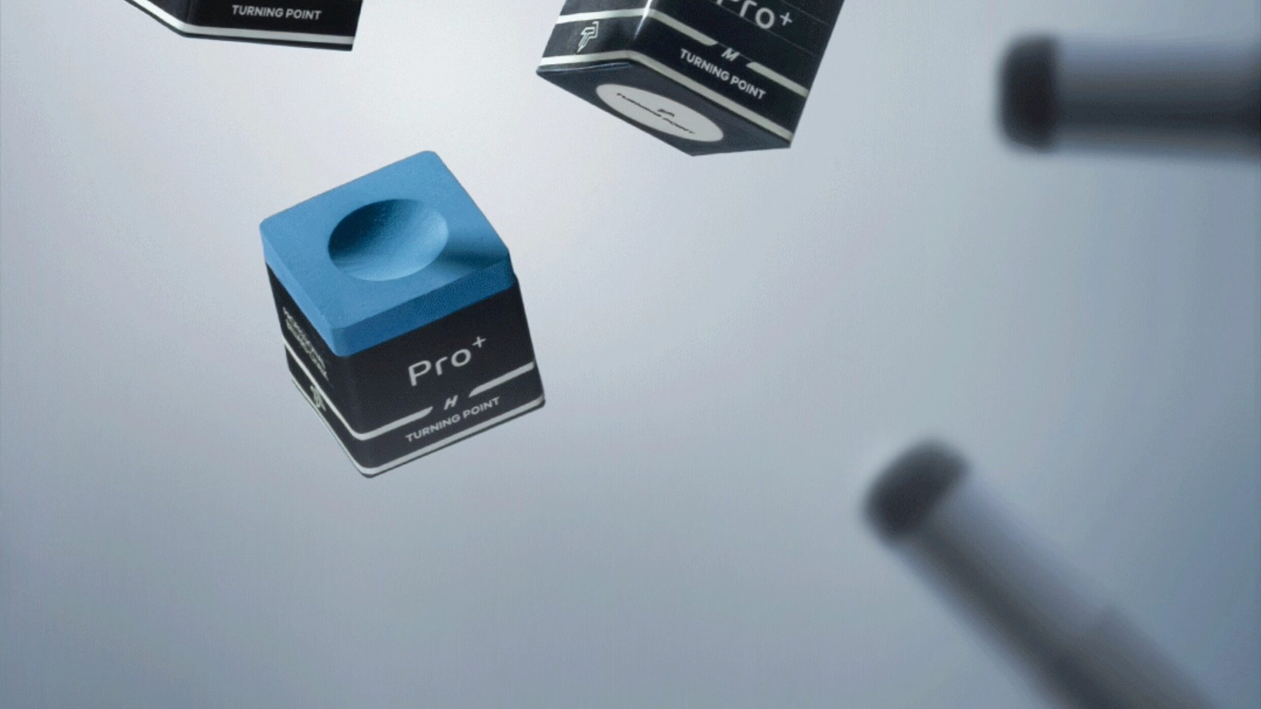 Мел для кия tp巧克粉pro+m蓝色枪粉台球职业级黑八九球司诺克皮头擦粉 PNS