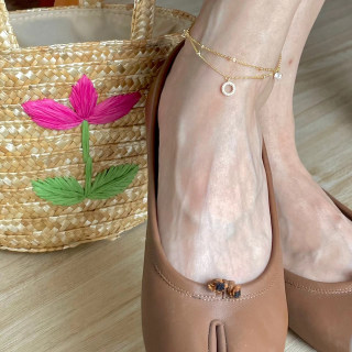 双层设计脚链女细链个性时尚气质叠戴层次感精致小众高级百搭足链