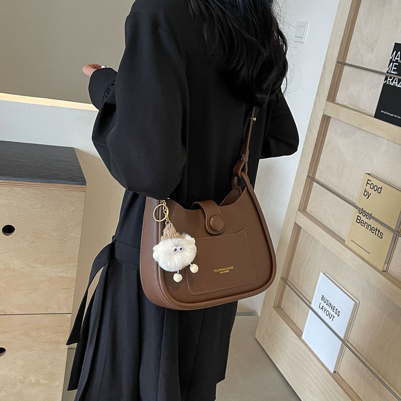 This Year's Popular Small Bags 2025 New Models Women's High-End Textured Crossbody Bags Versatile Shoulder Underarm Bucket Bags