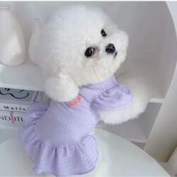 Puppy Dress Spring, Summer, Autumn Outfit Escape-Proof Sweet Princess Teddy Bear Pomeranian Casual Dress Pet Cat Clothes