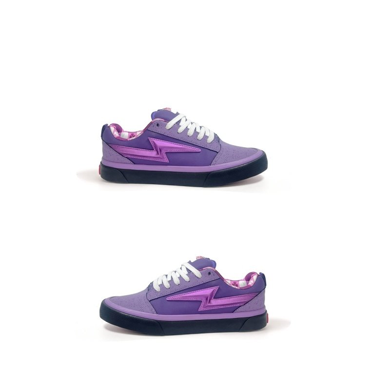 Кобрендинговая обувь bread shoes от Visecoo Concepts knu skool Lightning, фиолетовые повседневные кроссовки с низким вырезом