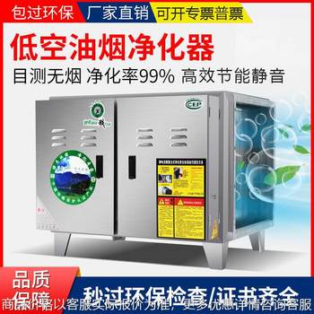 Low-altitude emission fume purifier commercial catering hotel net 6000 air volume catering barbecue snacks smoke-free