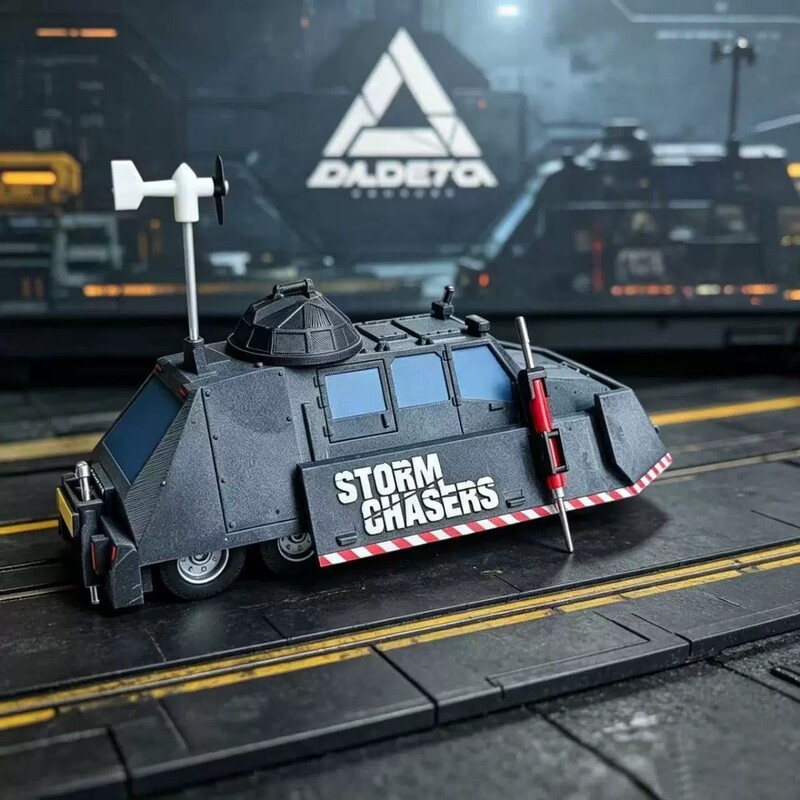 Delta Operation Storm Chaser Tiv2 Movable Lifting Tornado Interception Vehicle Model Collection Creative Gift
