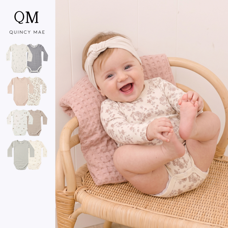 Quincymae Newborn Baby Long-Sleeve Romper Crawling Suit Baby Clothes Jumpsuit 26 New Autumn Bodysuit