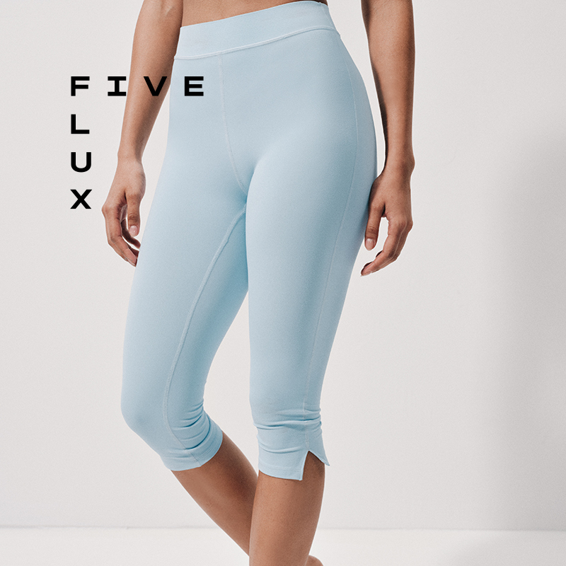 Five Flux Urban Yoga Sports Capri Pants Butt-Lifting Tight-Fitting Fitness Capri Pants Over-The-Knee Pants for Women