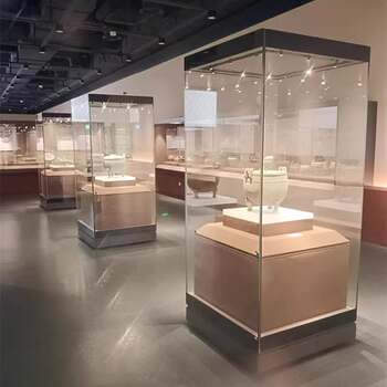 Museum cultural relics, antiques, arts and crafts display cabinets, custom cabinets, porcelain glass display cabinets, paint display cabinets