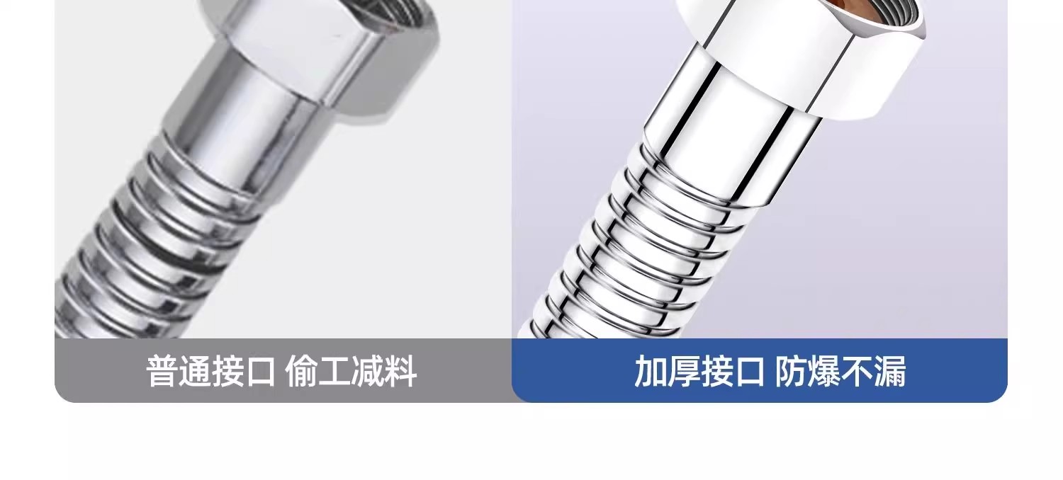 Wholesale stainless steel shower tubes, universal leak-proof shower hoses, showerheads, water pipes, hot water outlet shower tubes from the manufacturer undefined