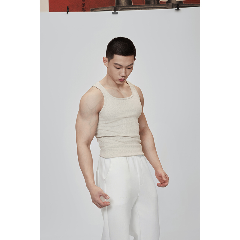 Cozy Rule Tight-Fitting Sports Casual Fitness Ribbed Tank Top|Oatmeal Color Mustard Yellow Cozy Rule Tight-Fitting Sports Casual Fitness Ribbed Tank Top|Oatmeal Color Mustard Yellow