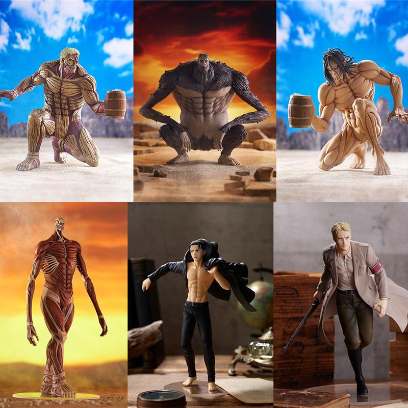 Attack on Titan Eren Levi Reiner Jik Figure Gsc Pop up Parade Official