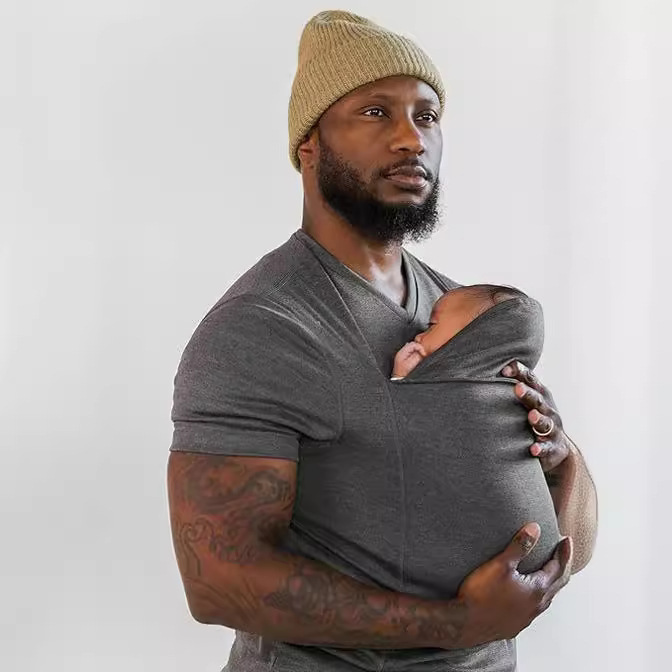 European and American Amazon Fba High-Quality Kangaroo Dad Kangaroo Mom Multifunctional Clothing Comfort Shirt T-Shirt Vest