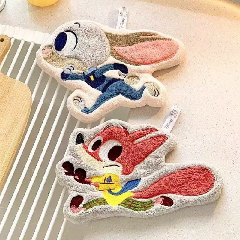 Zootopia полотенце для рук можно повесить милое полотенце для рук в ванной кухонное безворсовое впитывающее полотенце