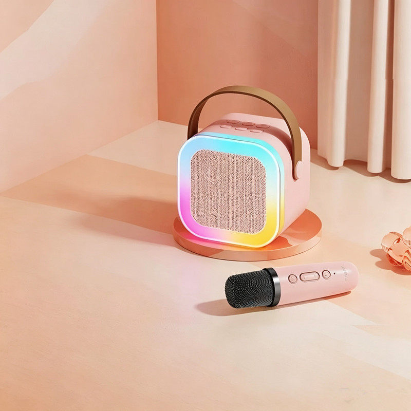 【正品】蓝牙音箱麦克风一体话筒家庭KTV唱歌生日礼物响