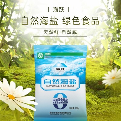 海跃自然海盐400g未加碘海盐无抗结剂食用盐