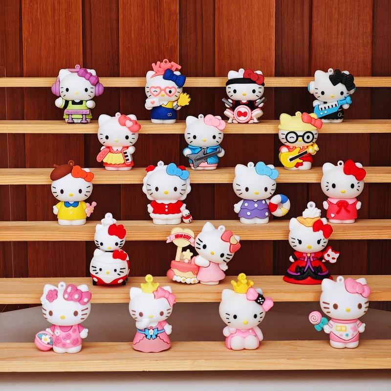 Hello Kitty Hello Kitty Hand-Held Office Figurine Model Desktop Decoration Creative Gift for Girls on Holidays and Birthdays