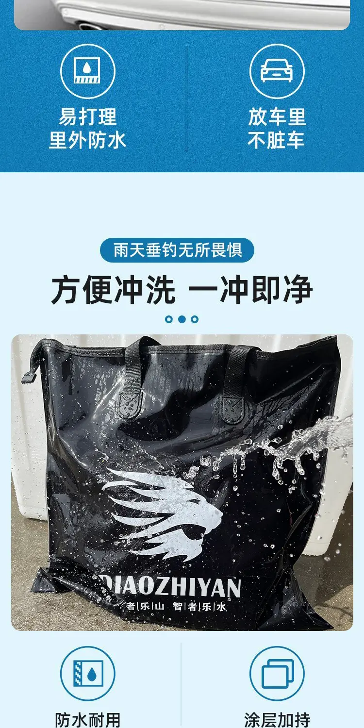 Барсетка, портативная складная водонепроницаемая универсальная льняная сумка, увеличенная толщина 无品牌/无注册商标 