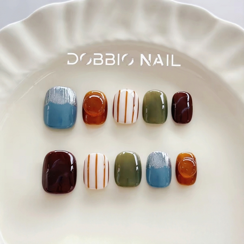 Dobbio【Springtime】2026 Spring/Summer Dopamine Handmade Wearable Nails High-End Light Luxury Short Nail Art Dobbio【Springtime】2026 Spring/Summer Dopamine Handmade Wearable Nails High-End Light Luxury Short Nail Art