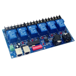 DMX-RELAY-6CH-30A DMX512 Светодиодный контроллер реле MAX30A MAX30A