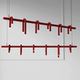 Designer U-Shaped Living Room Lighting Fixtures, Simple Modern Creative Art Exhibition Hall Model Room Bar Counter Long Decorative Pendant Lights