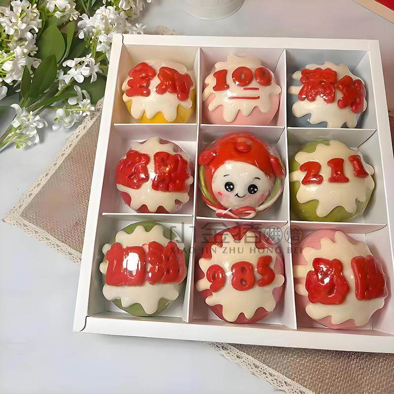 High School and College Entrance Exam Success, Full Score Champion, Digital Intestine Bun, Steamed Bun Decoration and Shaping DIY Mold